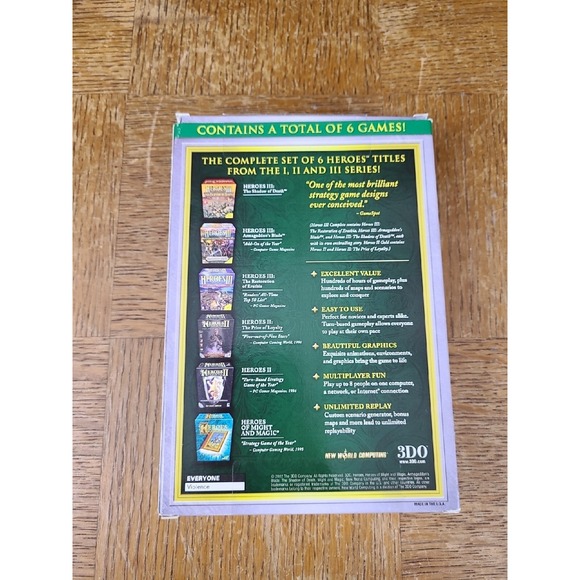 Heroes of Might & Magic: I II III Platinum Edition PC CD - 1, 2 & 3 + Expansions - Picture 6 of 9